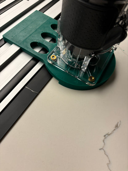 18V-8 Advanced Trim Router Plunge Base Guide Rail Adapter compatible with  Einhell Track / Guide Rail