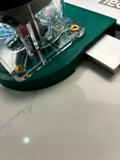 Bosch 18V-8 Advanced Trim Router Plunge Base Guide Rail Adapter to Ryobi Track / Guide Rail