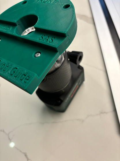 Bosch 18V-8 Advanced Trim Router Plunge Base Guide Rail Adapter to Ryobi Track / Guide Rail