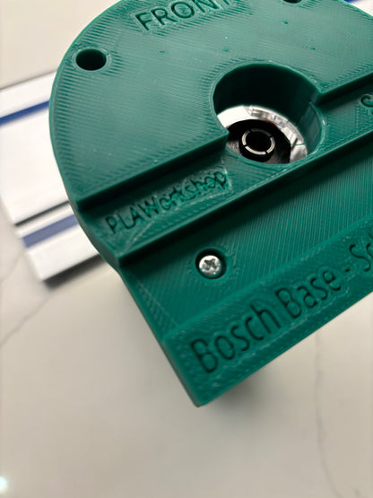 Bosch 18V-8 Advanced Trim Router Plunge Base Guide Rail Adapter to Scheppach Track / Guide Rail