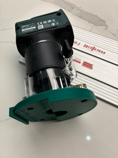 18V-8 Advanced Trim Router Plunge Base Guide Rail Adapter compatible with Mafell Track / Guide Rail
