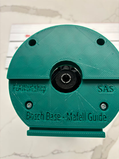 18V-8 Advanced Trim Router Plunge Base Guide Rail Adapter compatible with Mafell Track / Guide Rail