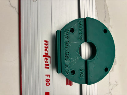 18V-8 Advanced Trim Router Plunge Base Guide Rail Adapter compatible with Mafell Track / Guide Rail