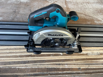 Makita DHS660 / XSH04 Adaptor base supports 90° and 45° cuts for Dewalt rail
