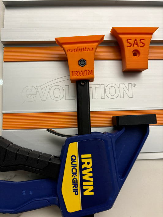 Evolution track Saw guide rail clamp feet (PK 2) - For Irwin Quick Grip