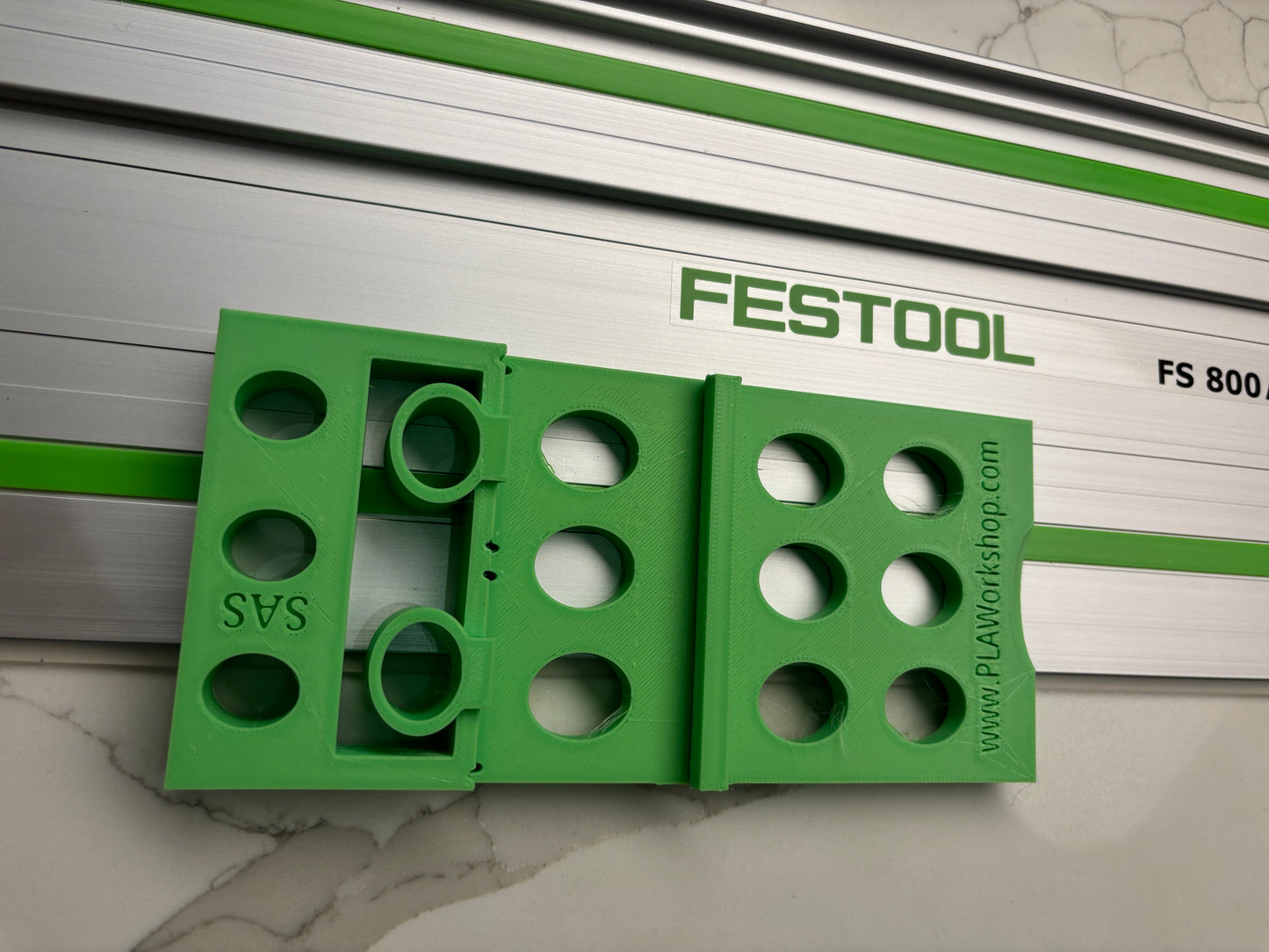 Toolless Large 90 Degree Angle Guide Rail Stop to Fit Festool Guide Rails