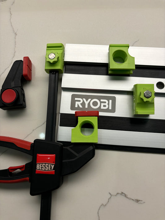 Ryobi track saw guide rail clamp adaptor feet - to fit Bessey Clamp (PAIR) 2x