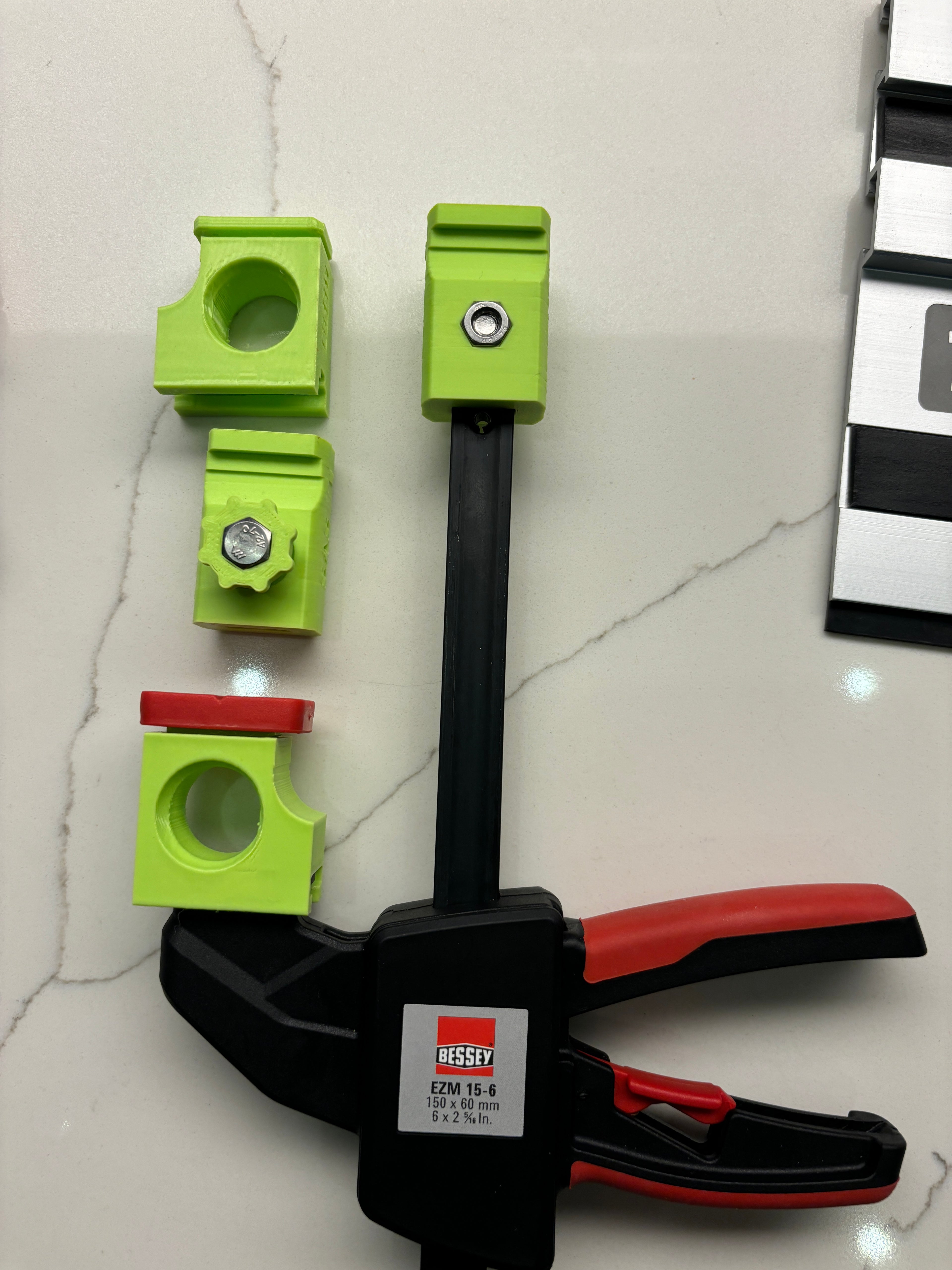 Ryobi track saw guide rail clamp adaptor feet - to fit Bessey Clamp (PAIR) 2x