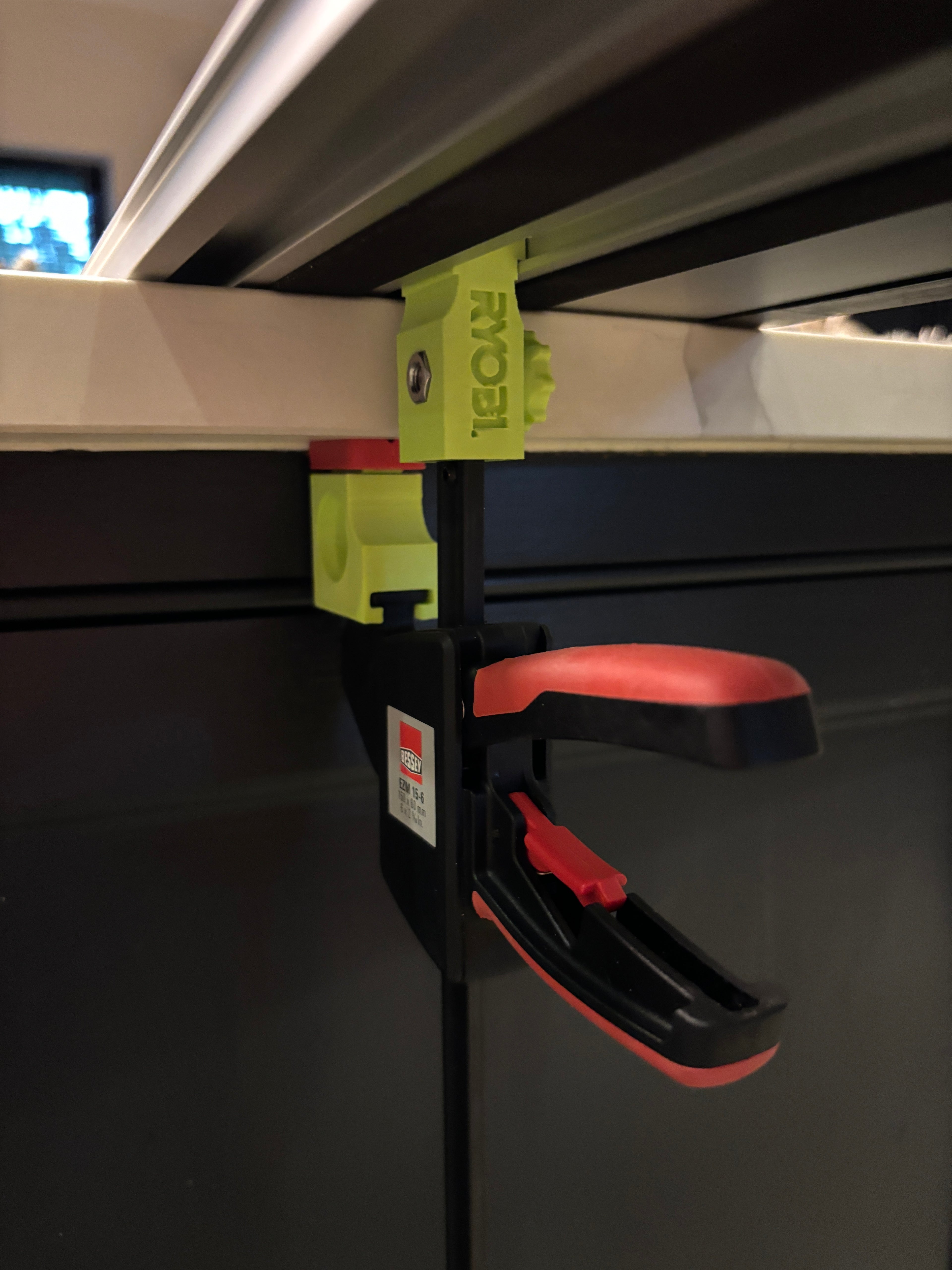 Ryobi track saw guide rail clamp adaptor feet - to fit Bessey Clamp (PAIR) 2x