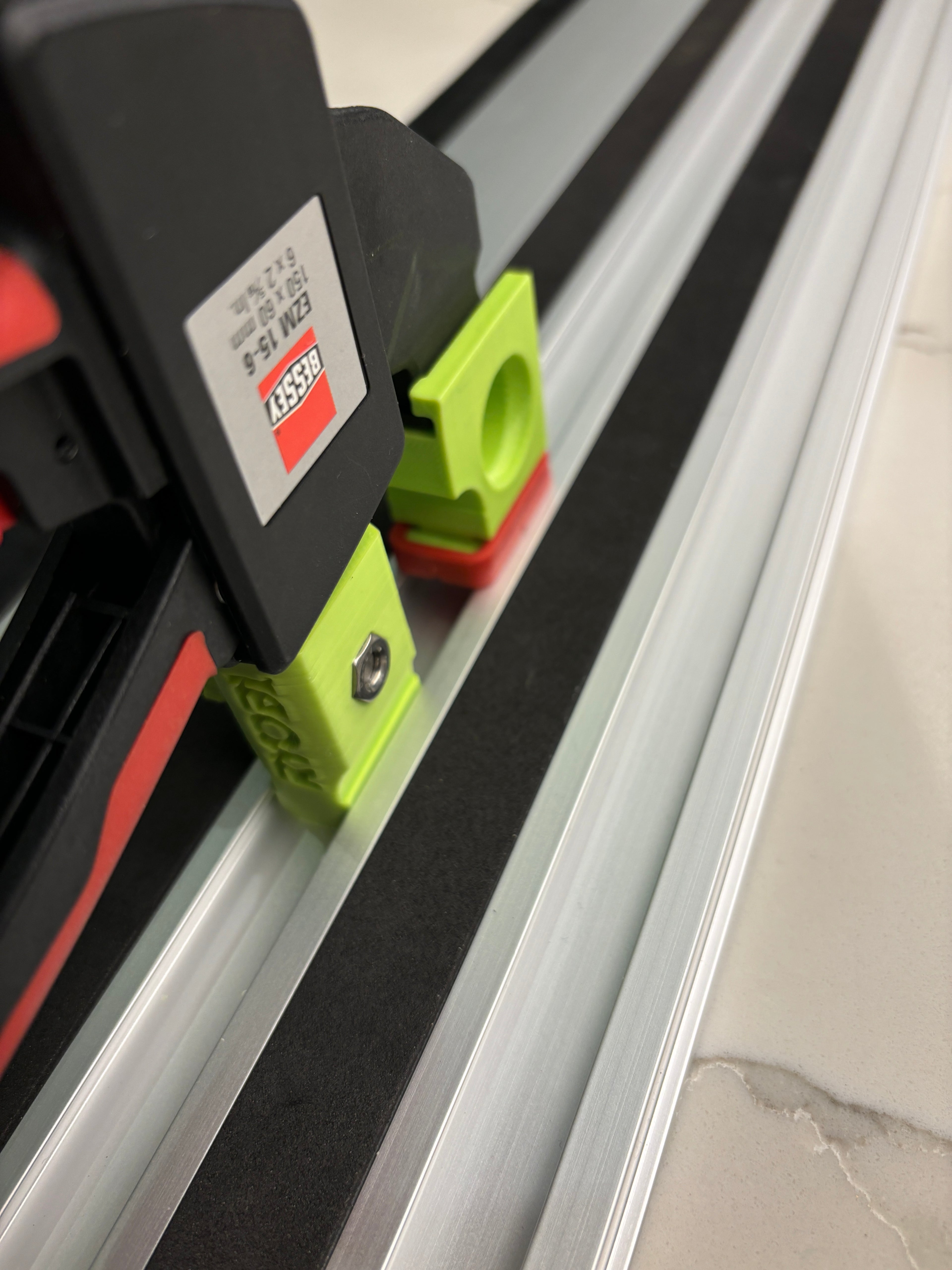 Ryobi track saw guide rail clamp adaptor feet - to fit Bessey Clamp (PAIR) 2x