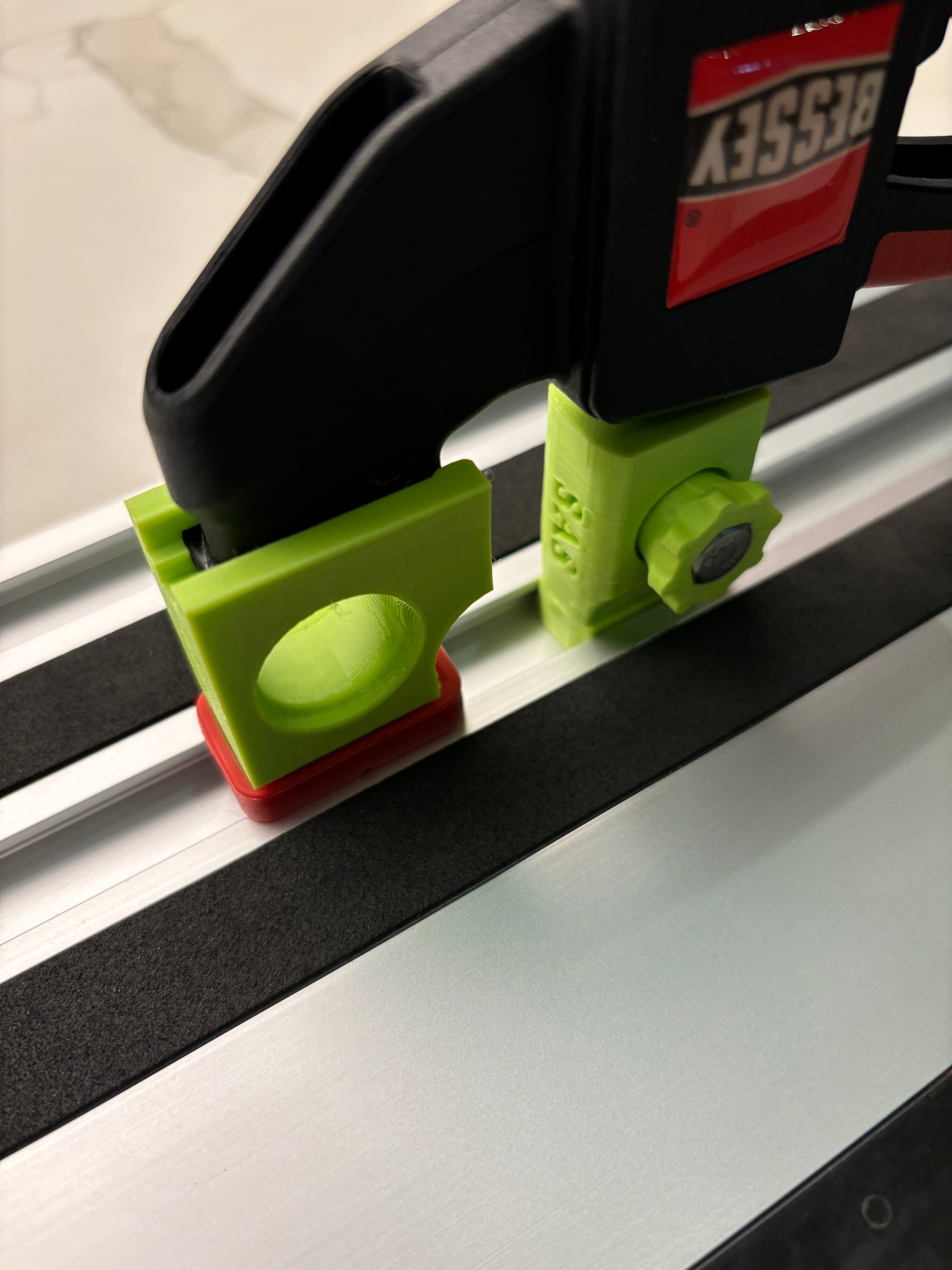 Ryobi track saw guide rail clamp adaptor feet - to fit Bessey Clamp (PAIR) 2x
