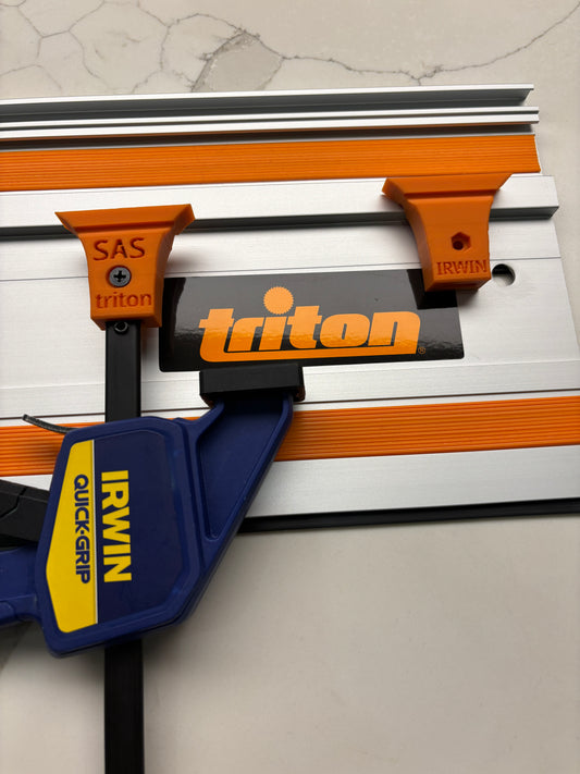 Triton track Saw guide rail clamp feet (PK 2) - For Irwin Quick Grip