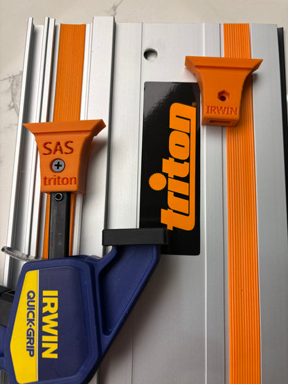 TOOLAX Adaptor Set (2-Pack) – Fits Triton Guide Rail - Irwin Quick-Grip Clamps