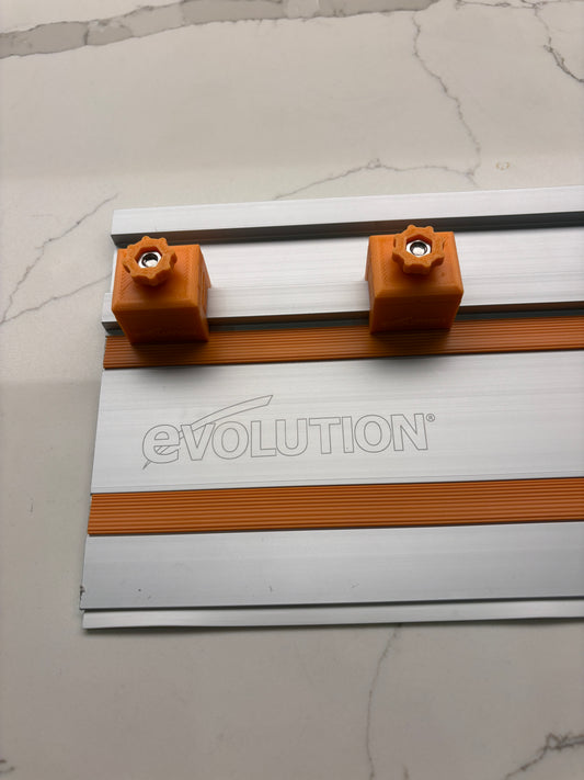 Evolution Plunge Stops /Guide Rail Stops / Track Limits / Anti Kickback /  Repetitive Cuts 1 PAIR