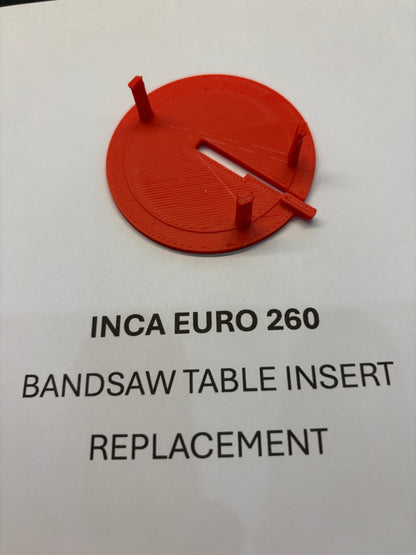 2x TOOLAX Bandsaw Table Inserts to fit INCA EURO 260