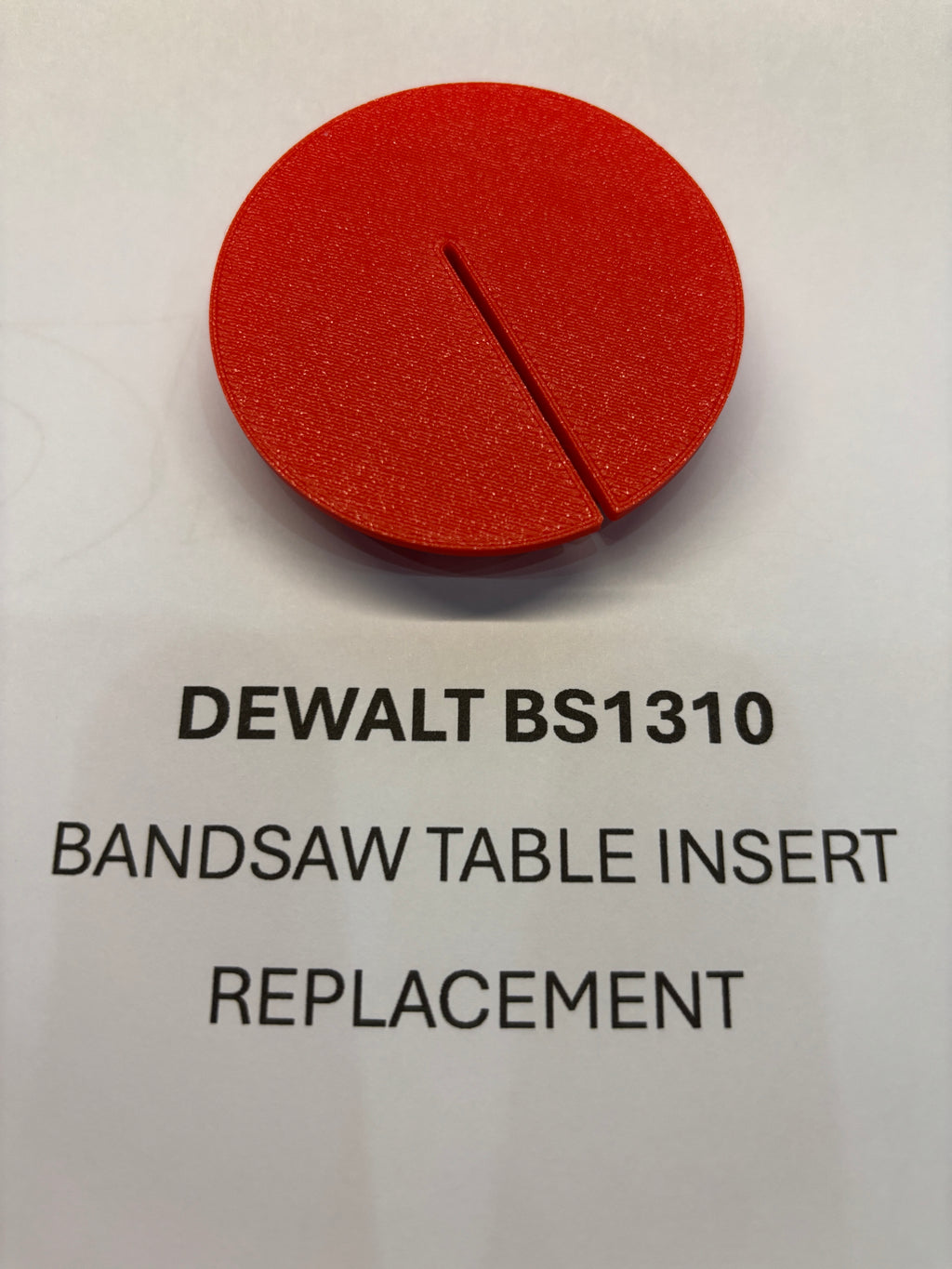 Replacement Bandsaw Table Insert to fit DEWALT BS1310