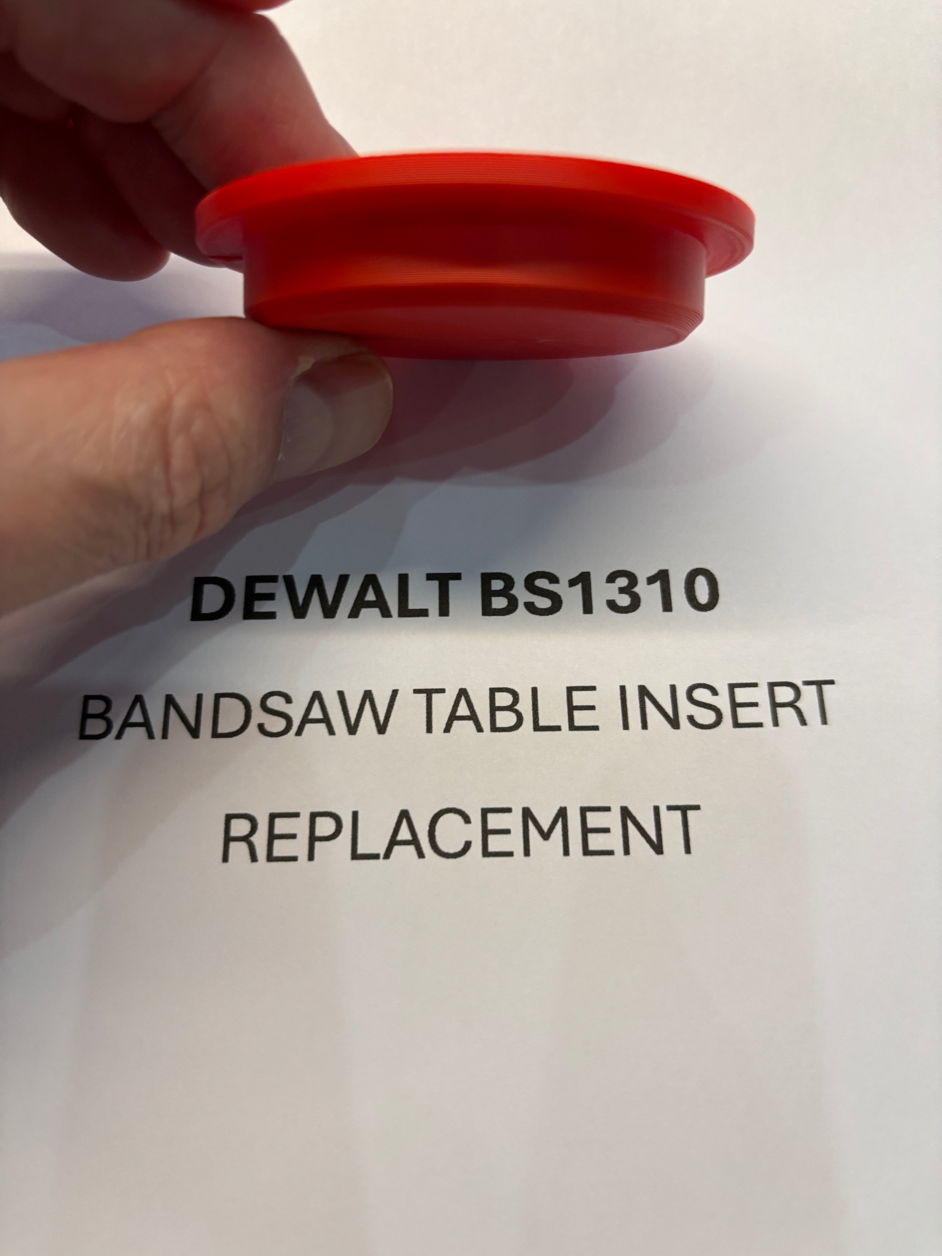 Replacement Bandsaw Table Insert to fit DEWALT BS1310