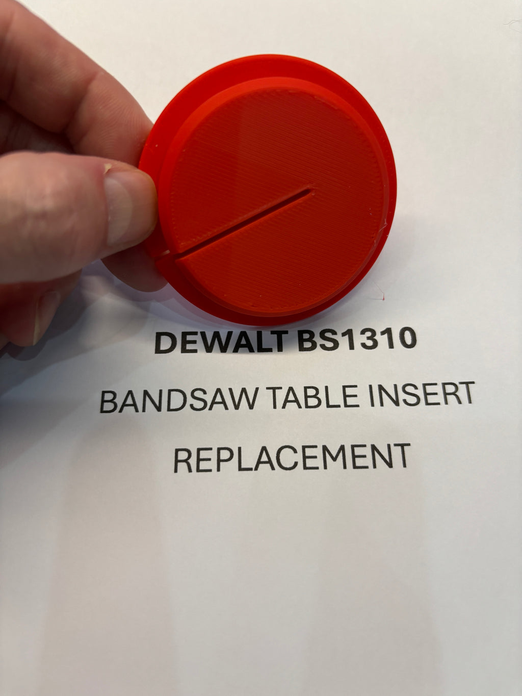 Replacement Bandsaw Table Insert to fit DEWALT BS1310