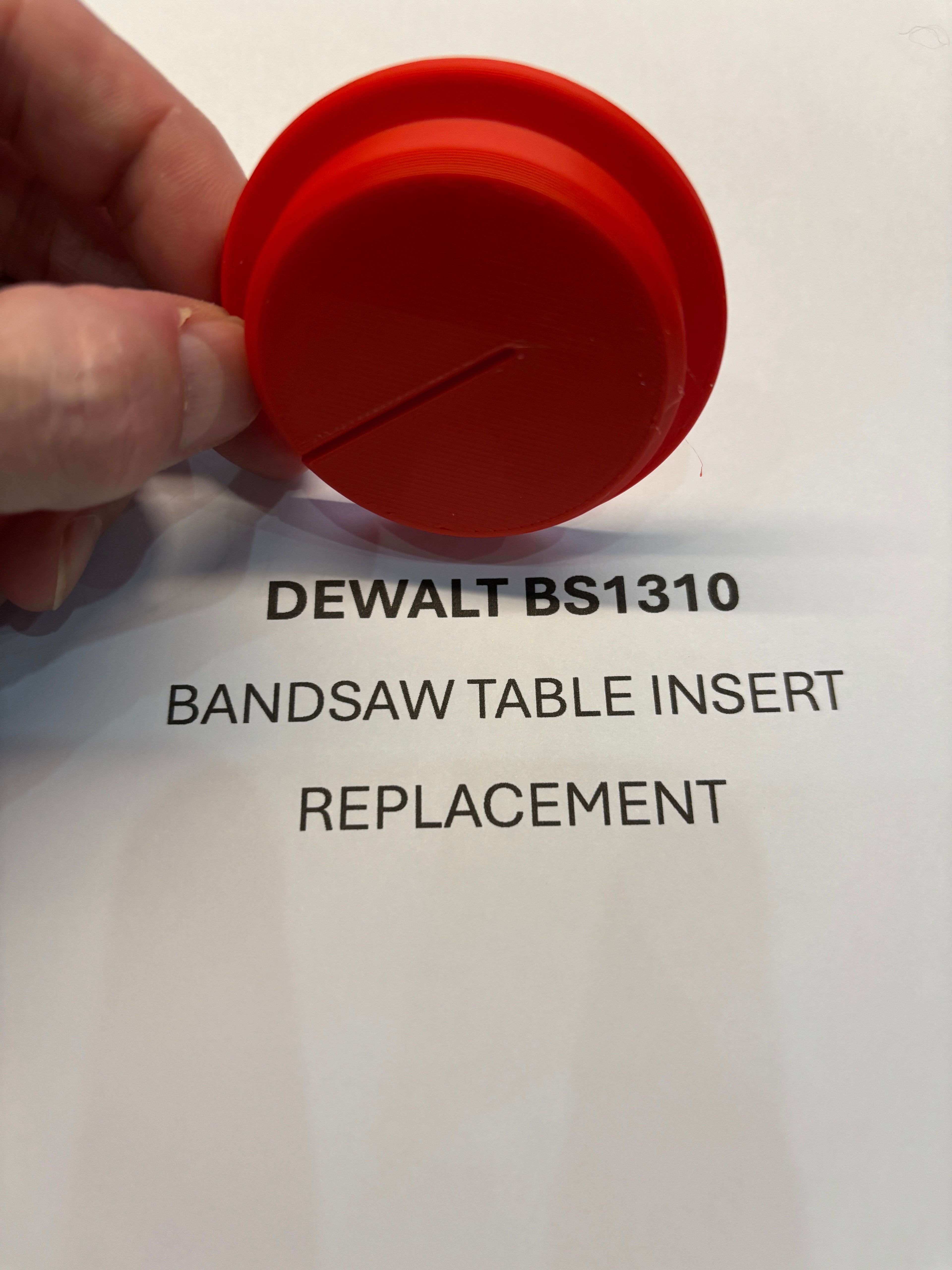 Replacement Bandsaw Table Insert to fit DEWALT BS1310