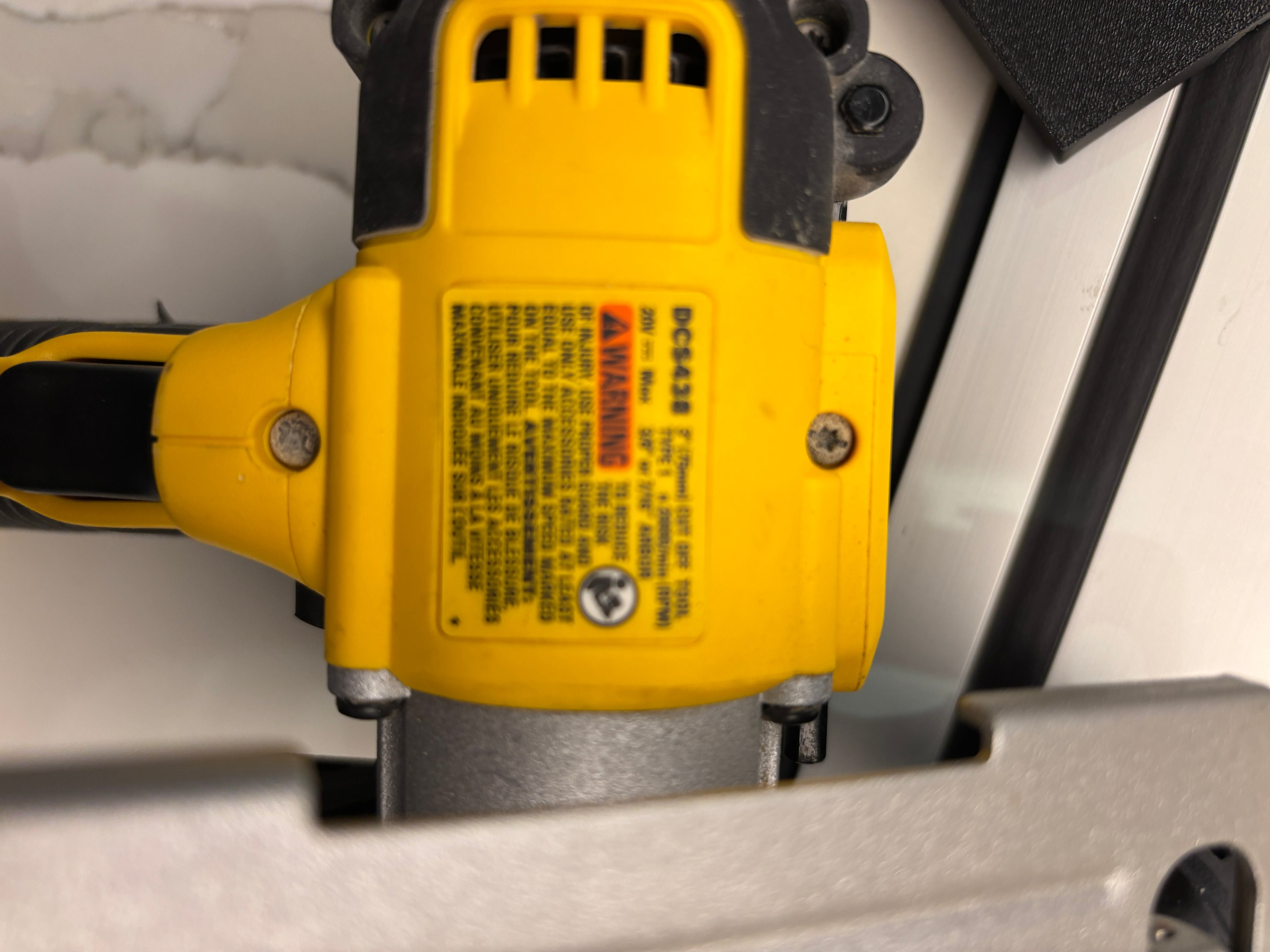 Dewalt DCS438 Adaptor base / Skid plate for Circular Saw to fit Dewalt Guide rail