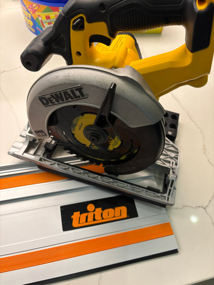 Dewalt DCS391 / DCS565 Adaptor base / Skid plate for Circular Saw to fit Triton Guide rail