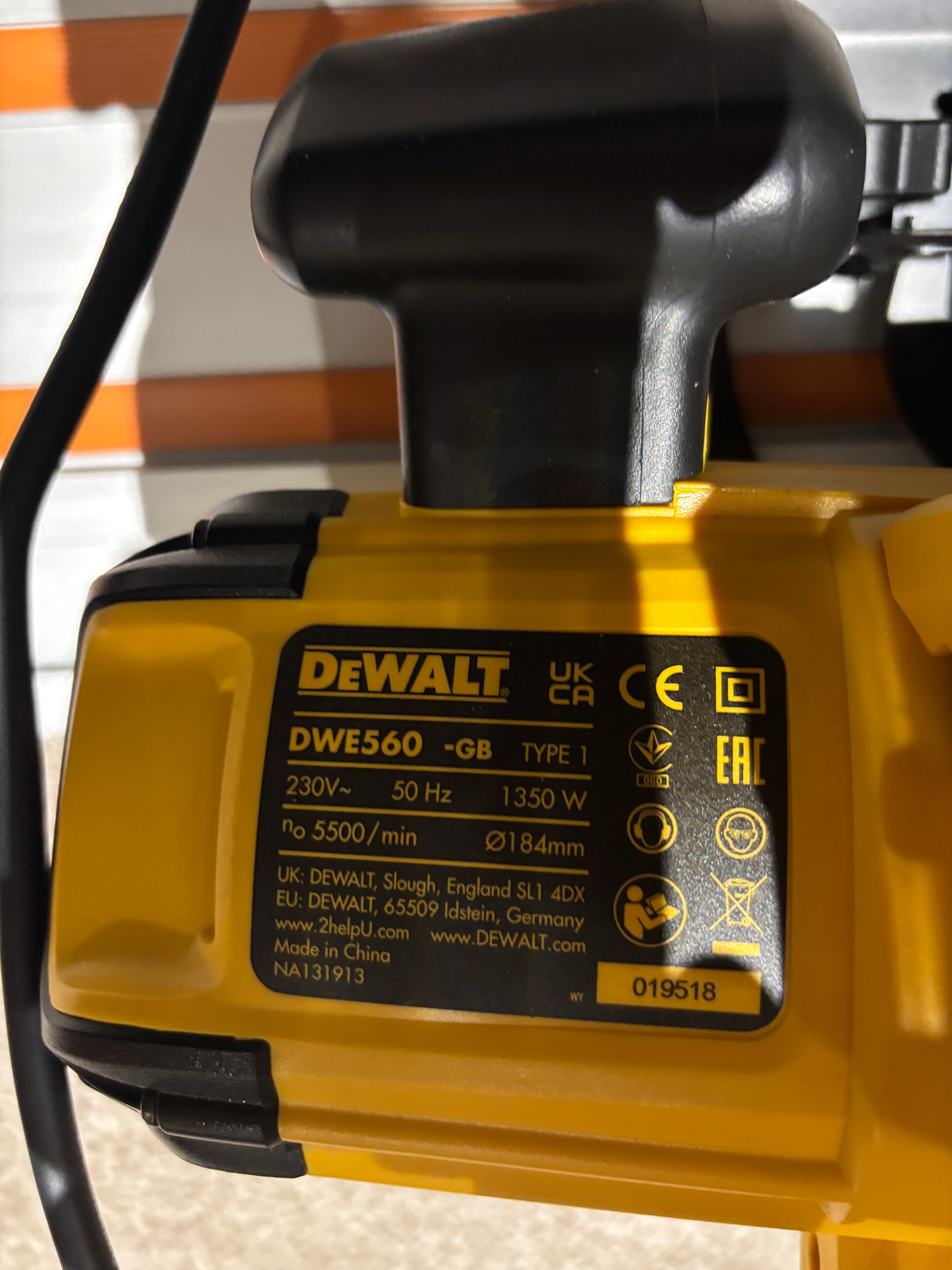 Dewalt DWE560 Adaptor base / Skid plate for Circular Saw to fit Milwaukee Guide rail