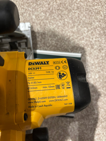 Dewalt DCS391 / DCS565 Adaptor base / Skid plate for Circular Saw to fit Metabo Guide rail