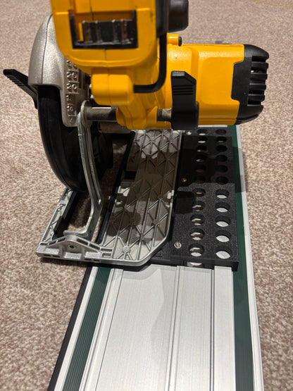 Dewalt DCS391 / DCS565 Adaptor base / Skid plate for Circular Saw to fit Metabo Guide rail