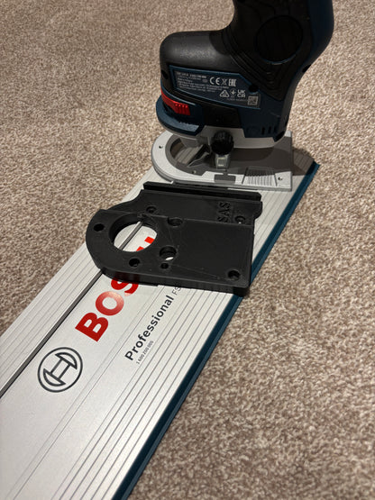 Bosch GKF 12V-8 Cordless Edge Trim Router Base Guide Rail Adapter to Bosch Track / Guide Rail