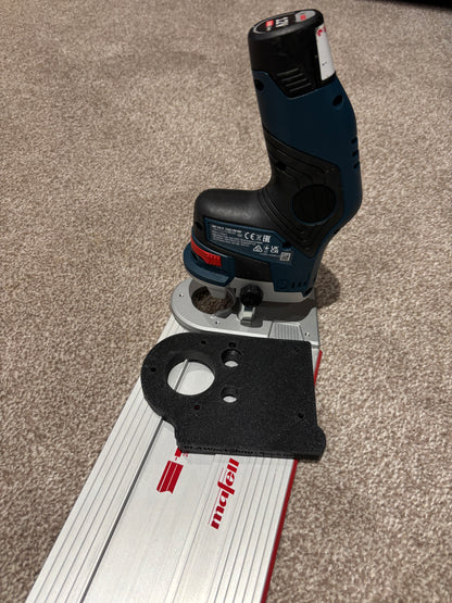 Bosch GKF 12V-8 Cordless Edge Trim Router Base Guide Rail Adapter to Bosch Track / Guide Rail