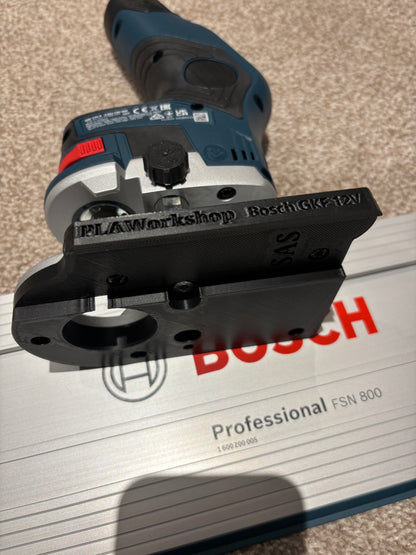 Bosch GKF 12V-8 Cordless Edge Trim Router Base Guide Rail Adapter to Bosch Track / Guide Rail