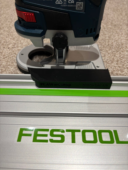Bosch GKF 12V-8 Cordless Edge Trim Router Base Guide Rail Adapter to Festool Track / Guide Rail