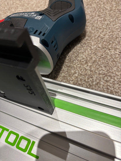 Bosch GKF 12V-8 Cordless Edge Trim Router Base Guide Rail Adapter to Festool Track / Guide Rail