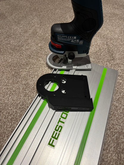 Bosch GKF 12V-8 Cordless Edge Trim Router Base Guide Rail Adapter to Festool Track / Guide Rail