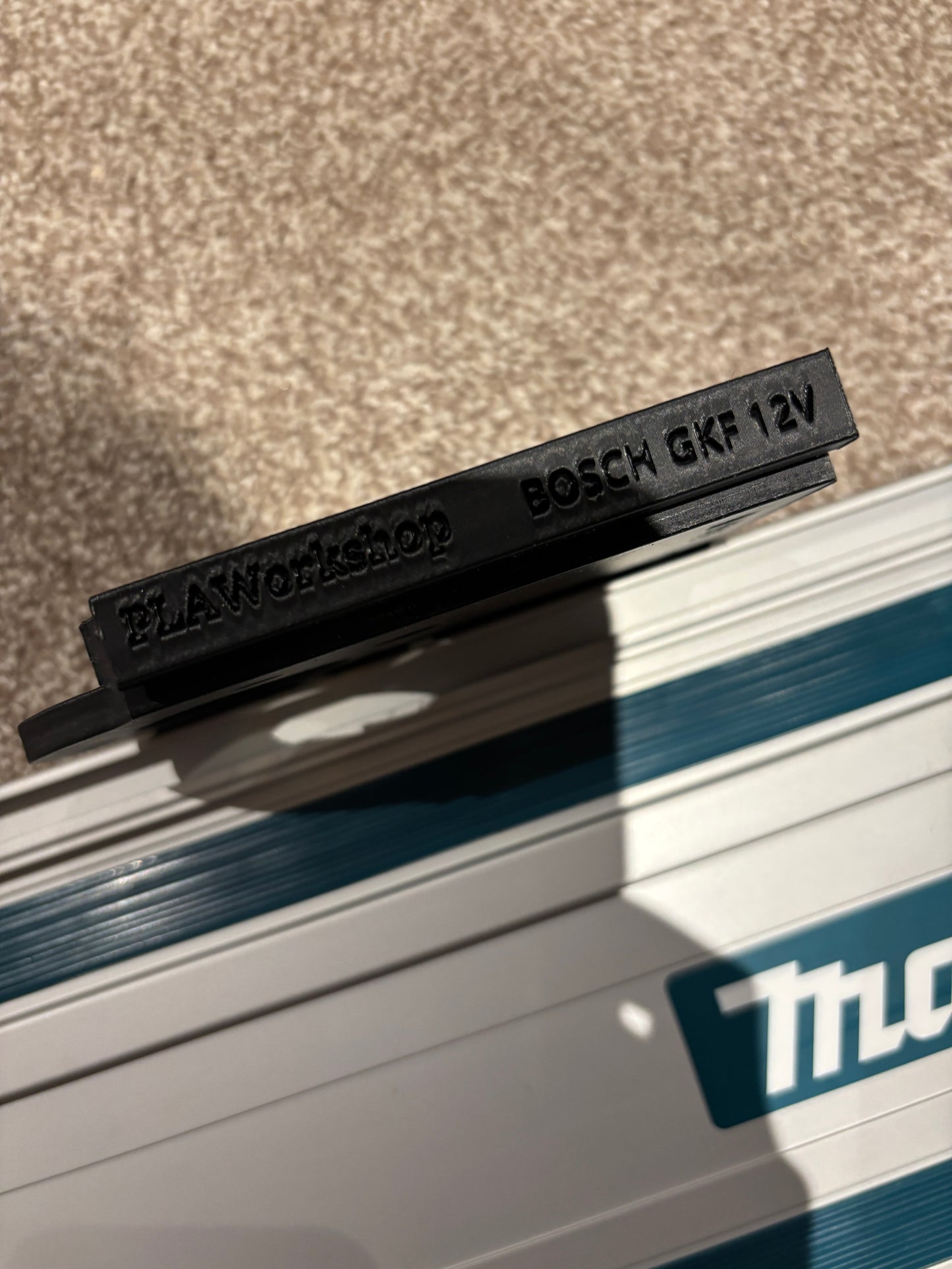 Bosch GKF 12V-8 Cordless Edge Trim Router Base Guide Rail Adapter to Makita Track / Guide Rail