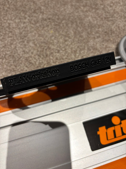 Bosch GKF 12V-8 Cordless Edge Trim Router Base Guide Rail Adapter to Triton Track / Guide Rail