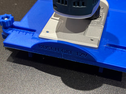 BOSCH GKF 12V - 8 Router base jig for making mortises / slot mortises / grooves