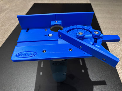 Bosch GKF 12V - 8 Mini Bench Top Router Table with Angle/Fence Guide for Woodworking Bench