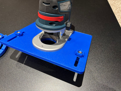 Bosch GKF 12V - 8 Mini Bench Top Router Table with Angle/Fence Guide for Woodworking Bench