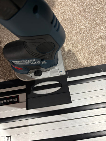 Bosch GKF 12V-8 Cordless Edge Trim Router Base Guide Rail Adapter to Einhell Track / Guide Rail