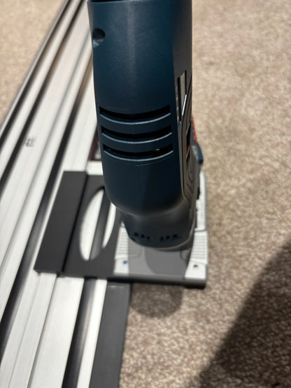 Bosch GKF 12V-8 Cordless Edge Trim Router Base Guide Rail Adapter to Einhell Track / Guide Rail