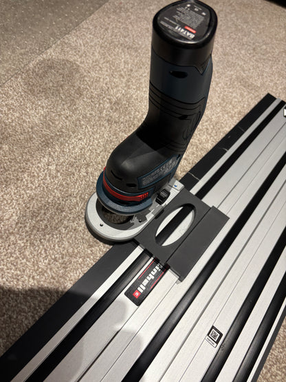Bosch GKF 12V-8 Cordless Edge Trim Router Base Guide Rail Adapter to Einhell Track / Guide Rail