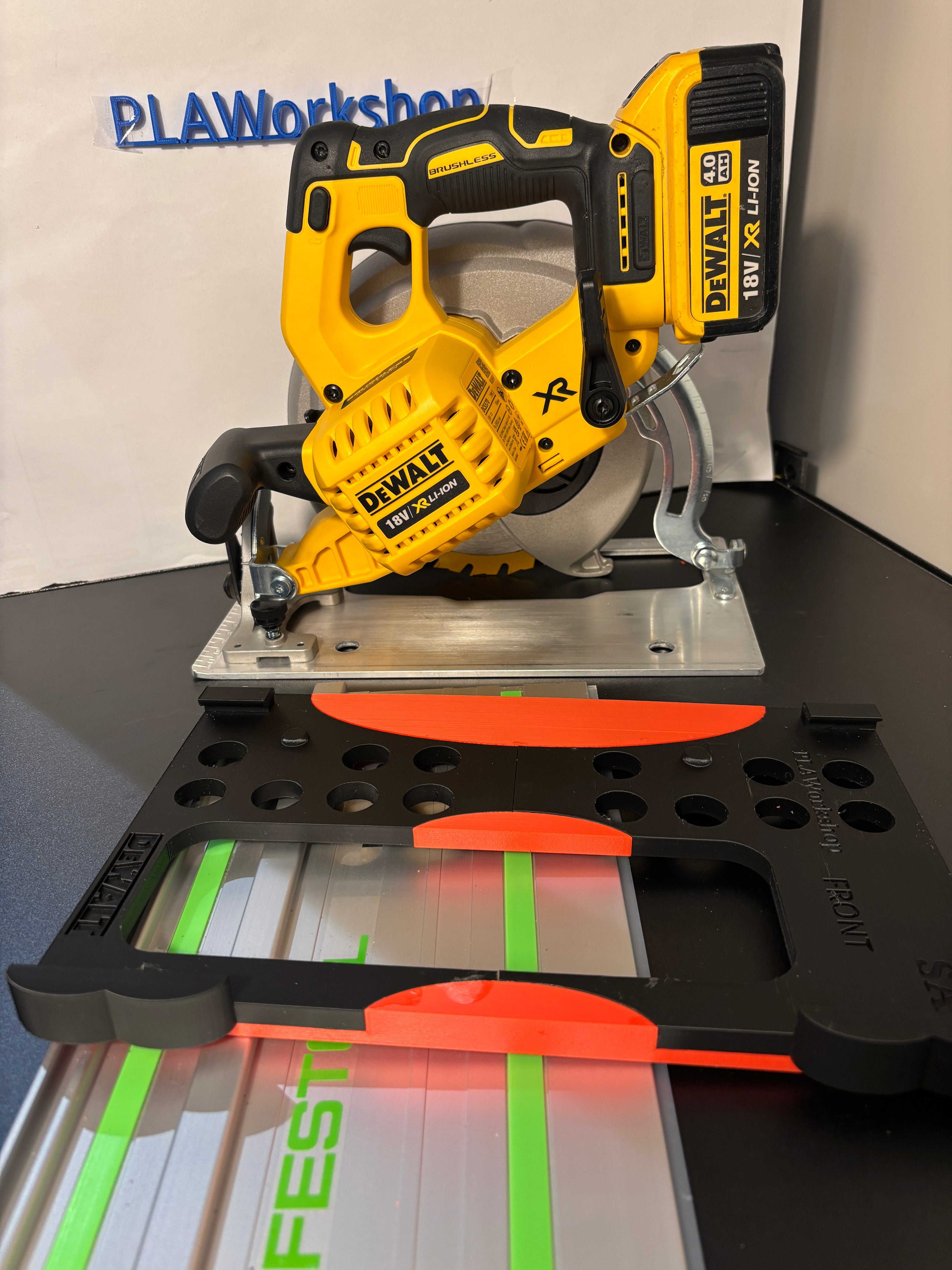 Dewalt DCS570 DWE575 DCS575 DCS578 DCS573 Adaptor base / Skid plate for Circular Saw to fit Festool Guide rail