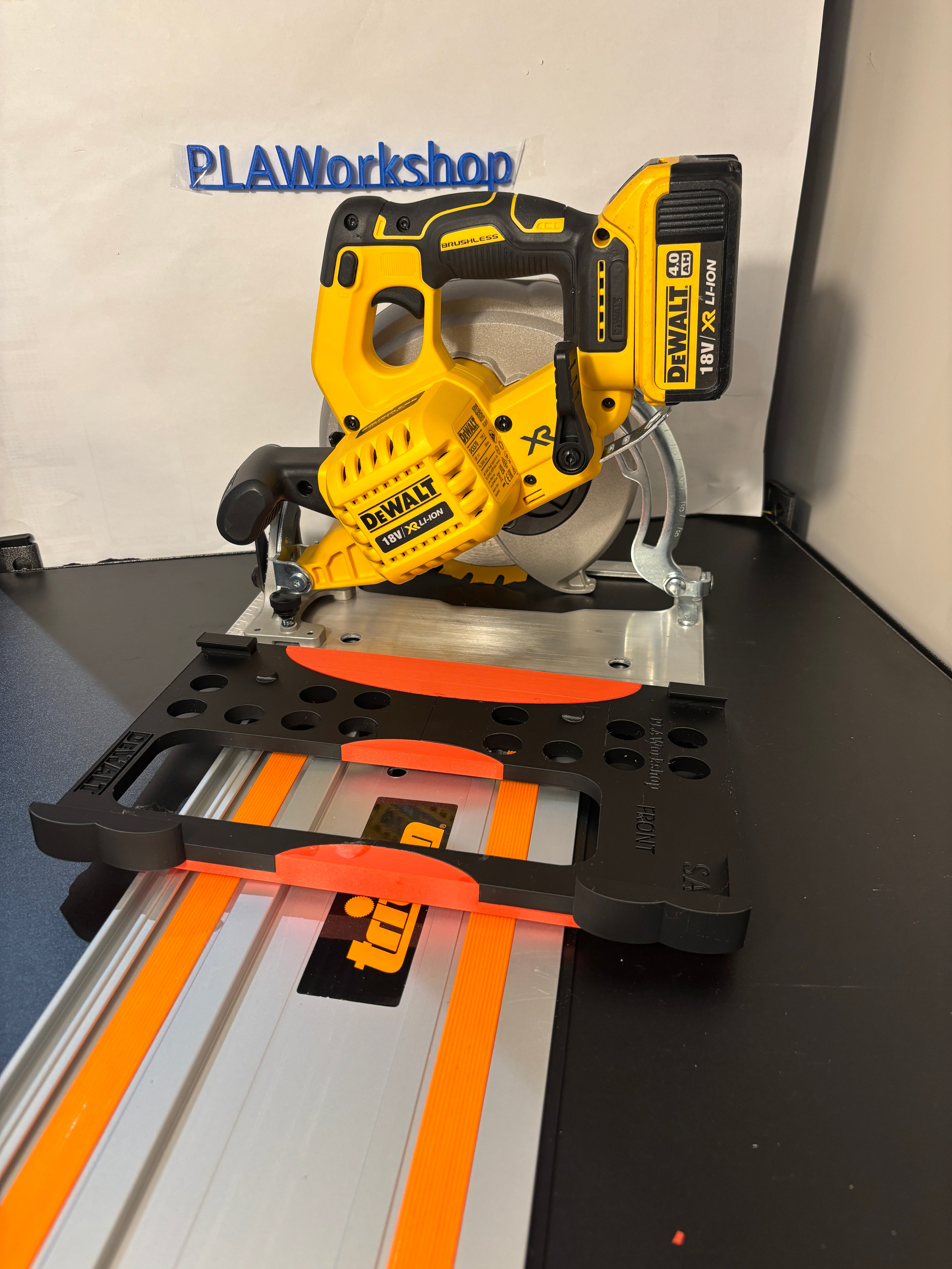 Dewalt DCS570 DWE575 DCS575 DCS578 DCS573 Adaptor base / Skid plate for Circular Saw to fit Triton Guide rail