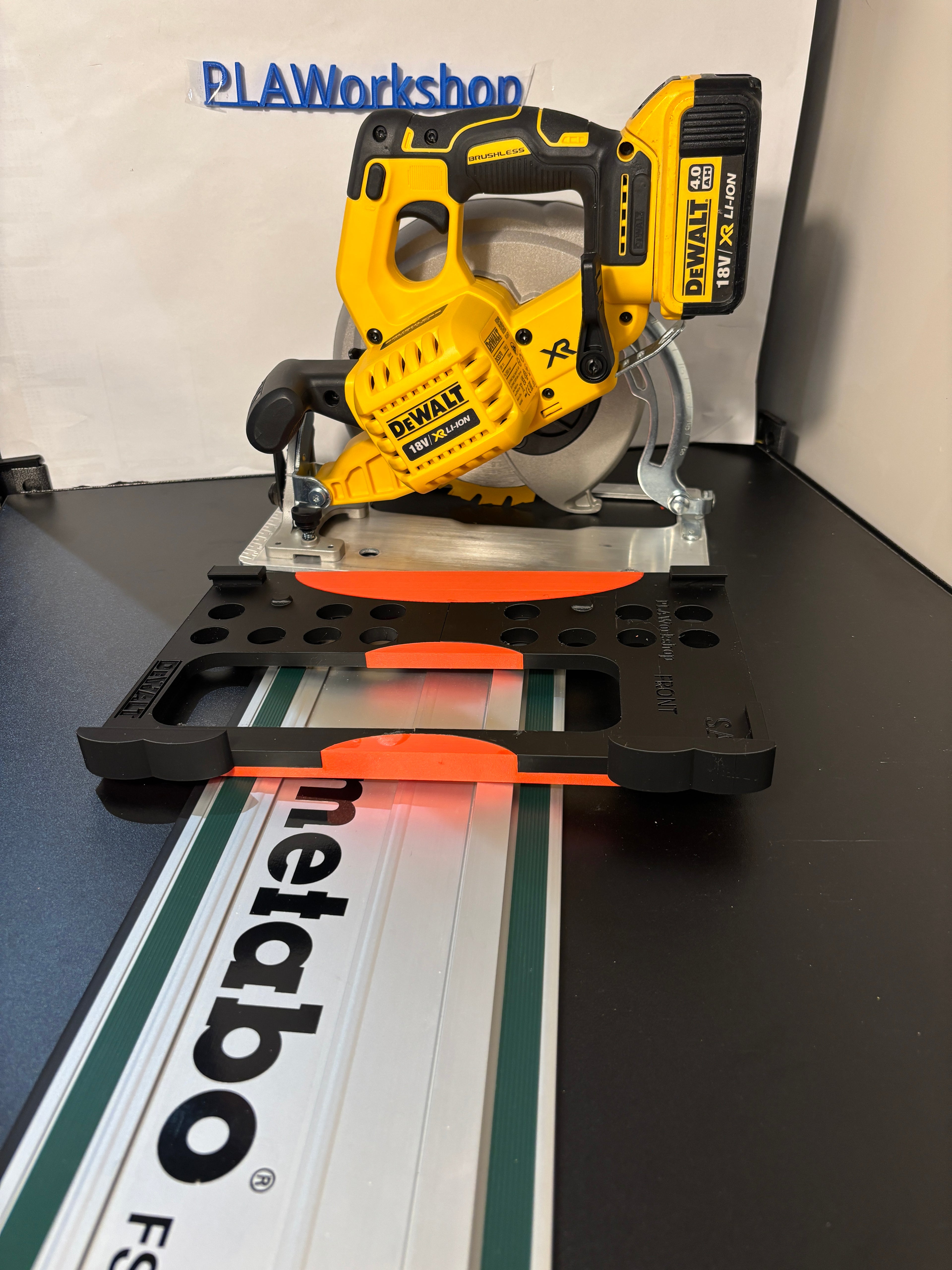 Dewalt DCS570 DWE575 DCS575 DCS578 DCS573 Adaptor base / Skid plate for Circular Saw to fit Metabo Guide rail