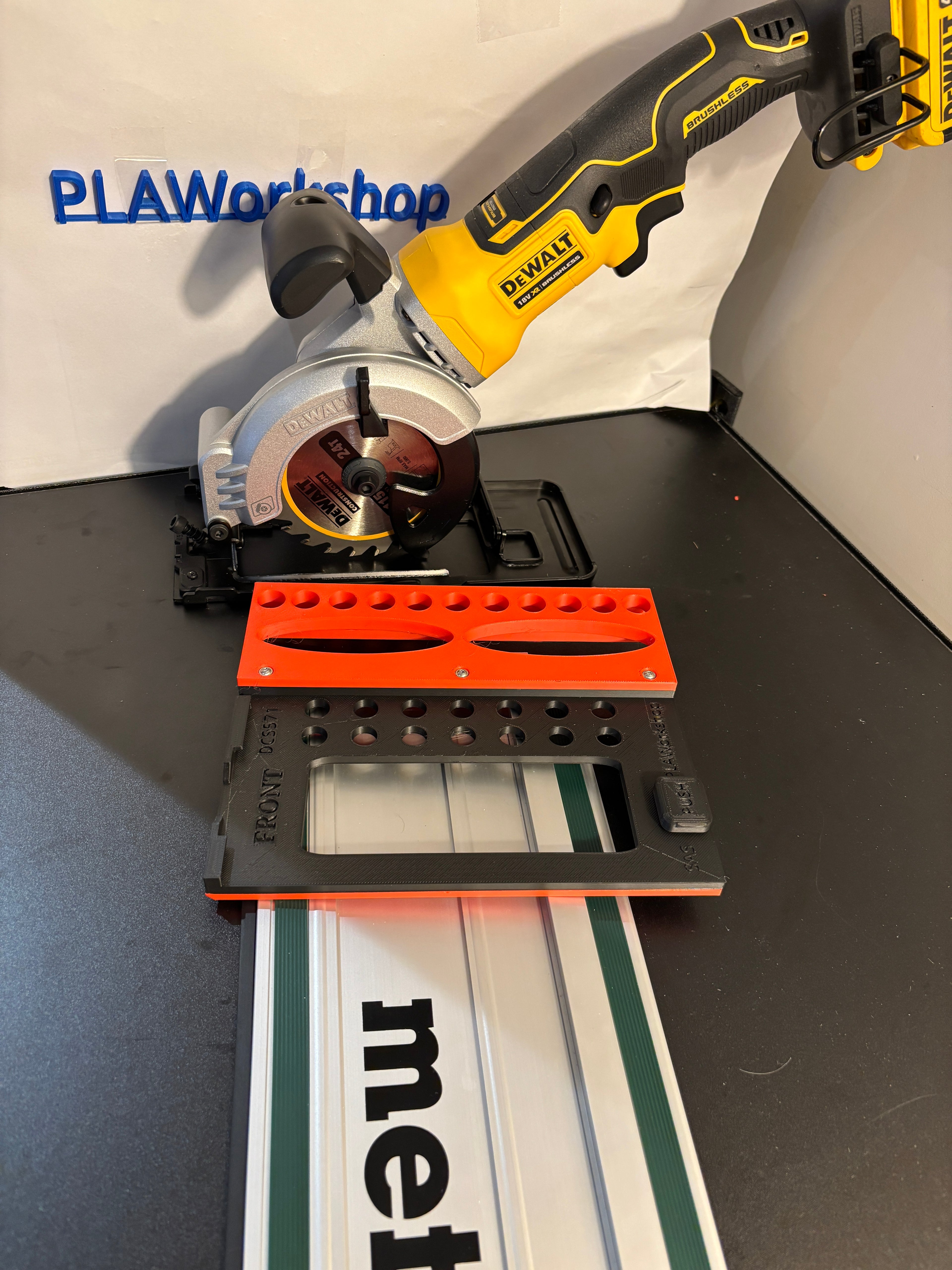 Dewalt DCS571 Circular Saw Adaptor base / Skid plate or Shoe to fit Metabo Guide rail