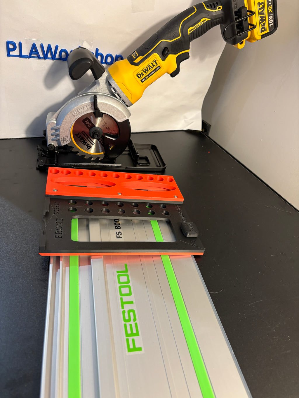 Dewalt DCS571 Circular Saw Adaptor base / Skid plate or Shoe to fit Festool Guide rail