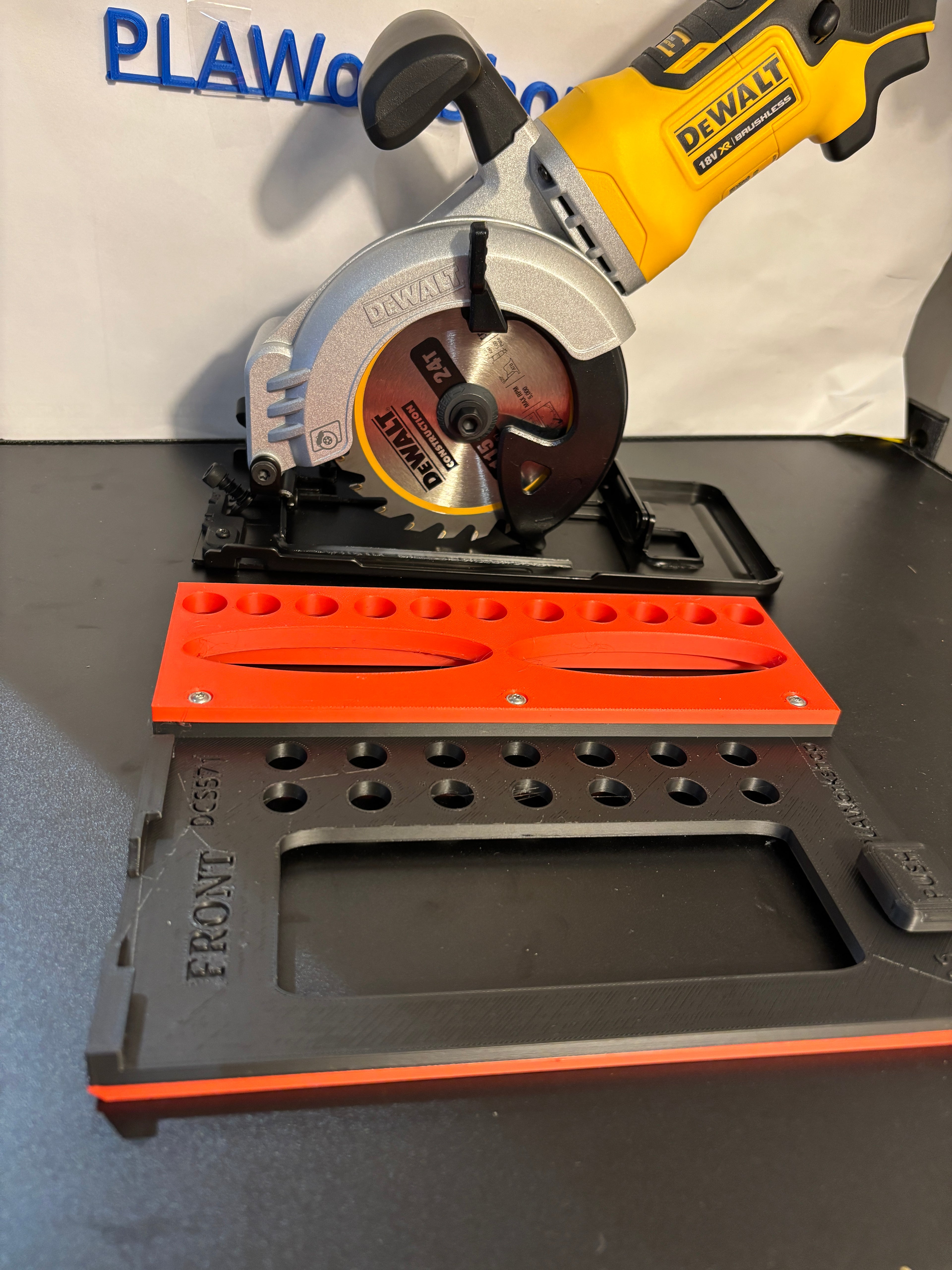 Dewalt DCS571 Circular Saw Adaptor base / Skid plate or Shoe to fit Makita Guide rail
