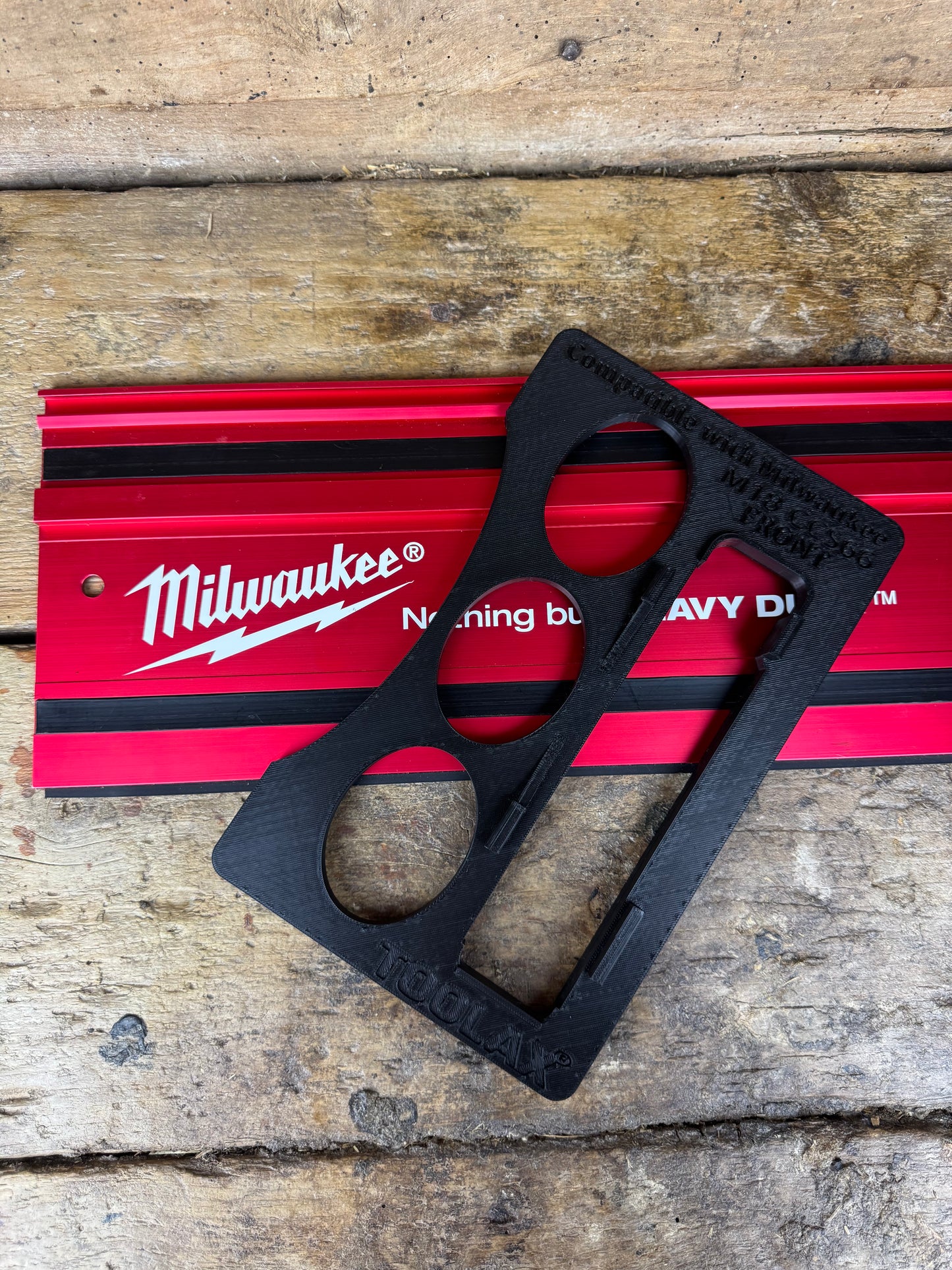 TOOLAX adaptor for Milwaukee M18CCS66 Adaptor base / Skid plate for Circular Saw to fit Milwaukee Guide rail