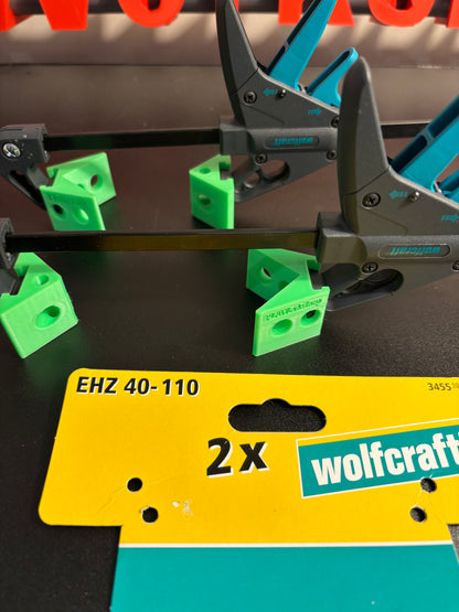 Corner Clamp Adaptor Kit for Wolfcraft Bar Clamps (set 2 pair)